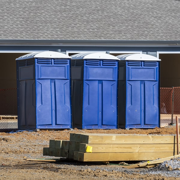 are there any restrictions on what items can be disposed of in the porta potties in Rhodes IA